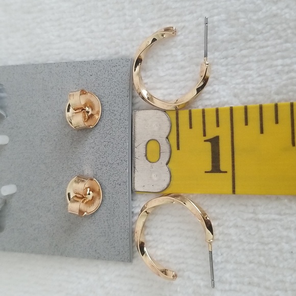 New Robert Lee Morris Soho Huggie Hoop Earrings - Picture 6 of 6